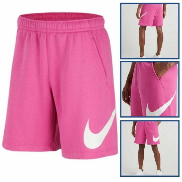 nike pink sweat shorts